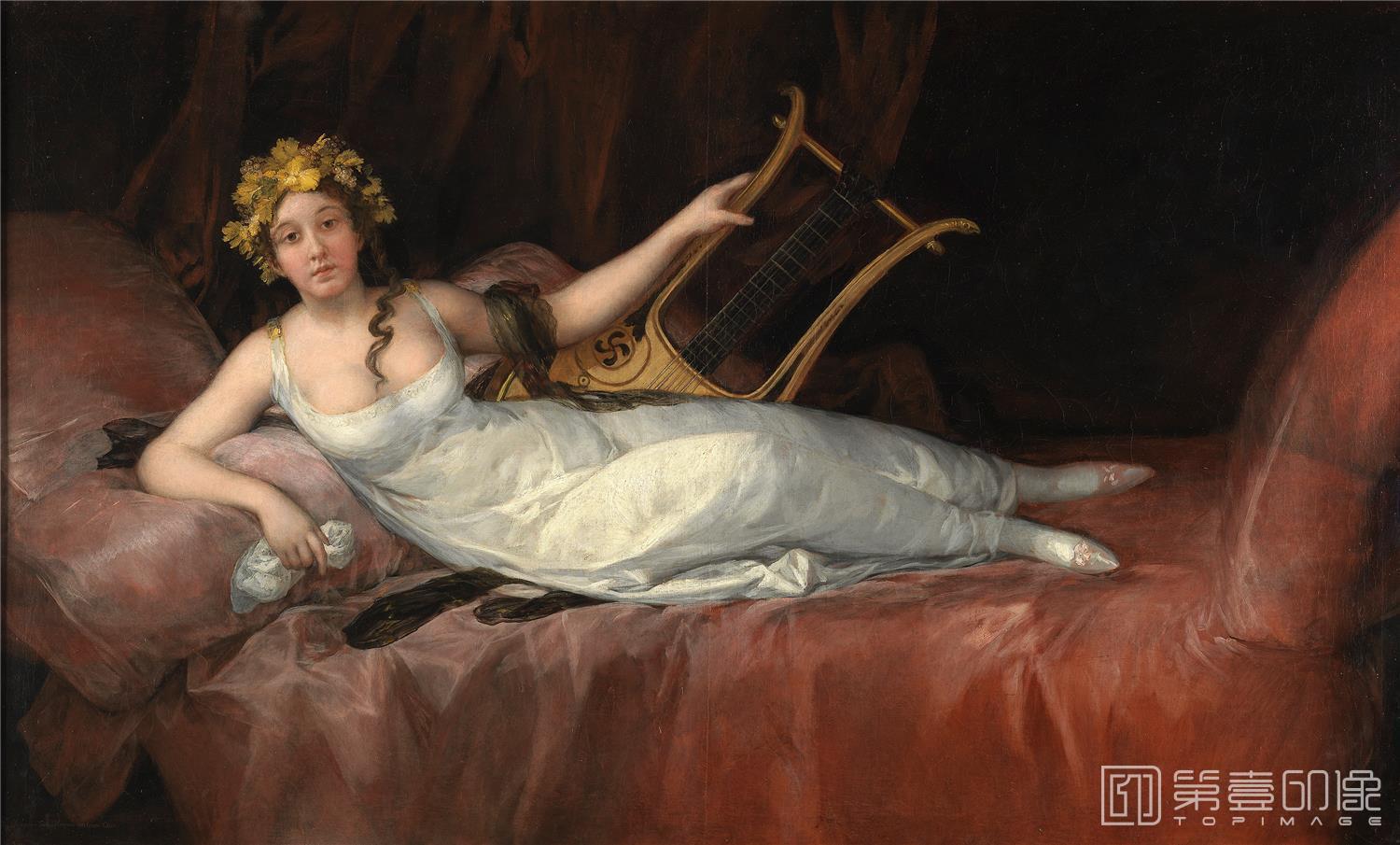 油画-西班牙普拉多美术馆油画藏画-Goya y Lucientes, Francisco de-Joaquina Téllez-Girón y Pimentel, marquesa-1112